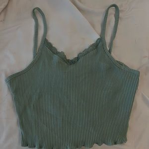 Shein Green Lace Tank Top
